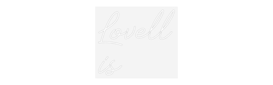 Scritta neon personalizzata Lovell
is
