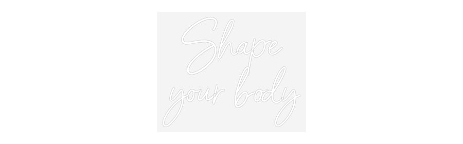 Scritta neon personalizzata Shape
your b...