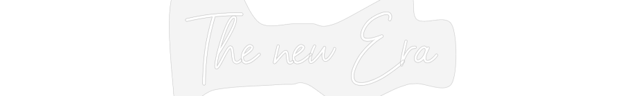 Scritta neon personalizzata The new Era