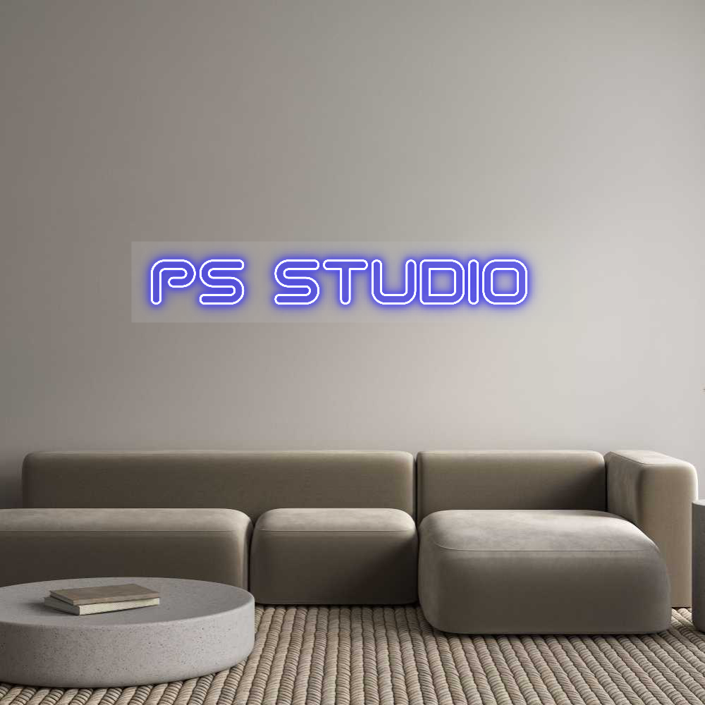 Scritta neon personalizzata PS STUDIO