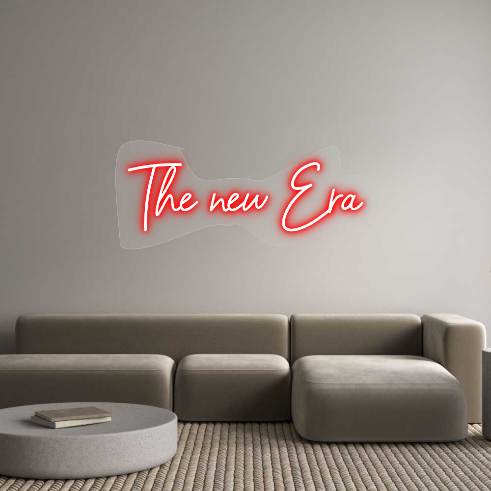 Scritta neon personalizzata The new Era
