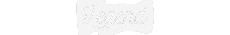 Scritta neon personalizzata Legend