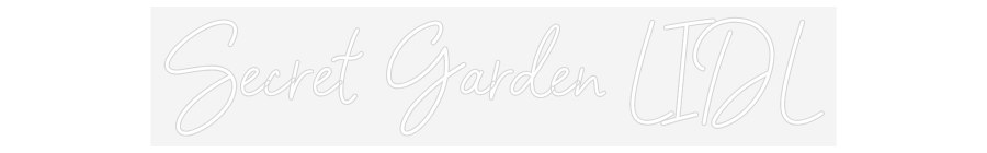 Scritta neon personalizzata Secret Garden...