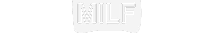 Scritta neon personalizzata MILF