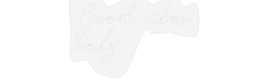 Scritta neon personalizzata Good vibes
o...