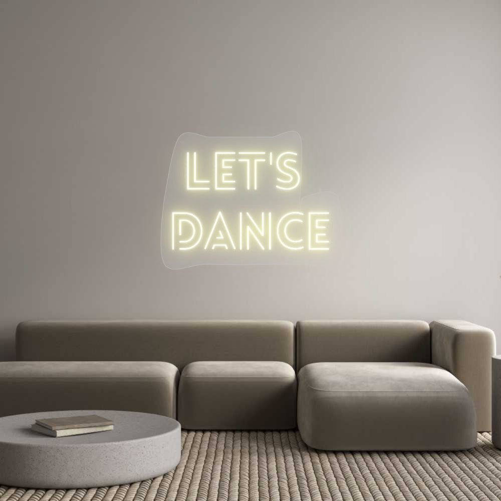 Scritta neon personalizzata Let's
Dance