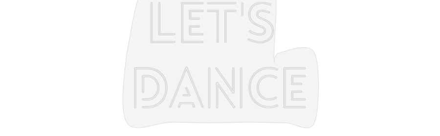 Scritta neon personalizzata Let's
Dance
