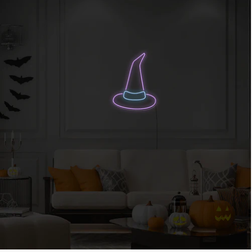 Cappello da strega - Halloween neon led