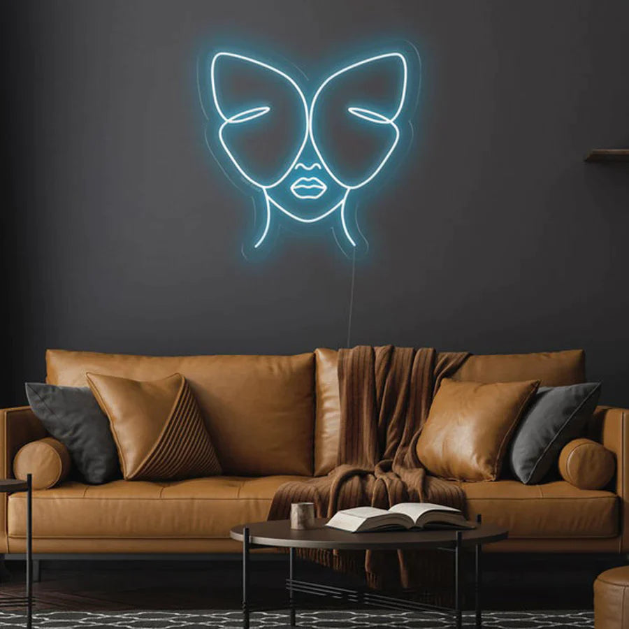 Donna farfalla silhouette - Neon led