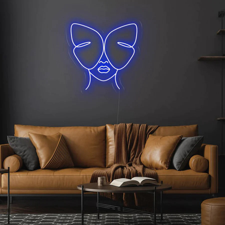 Donna farfalla silhouette - Neon led