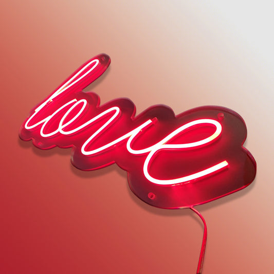 Scritta neon led "Love" 40x25 cm