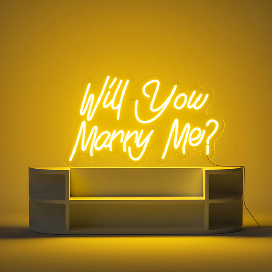 Will you marry me? (Vuoi sposarmi) - Scritta Neon led