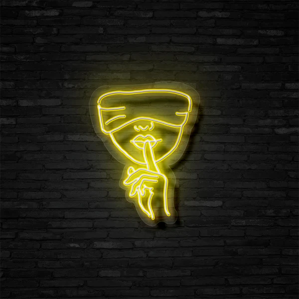 Sssh silhouette - Neon led