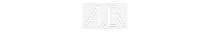 Scritta neon personalizzata A.B.