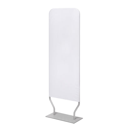Totem pubblicitario con rivestimento in tessuto