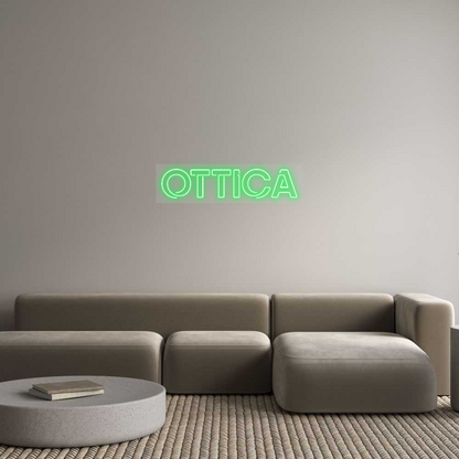 Scritta neon personalizzata OTTICA