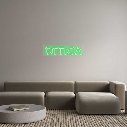 Scritta neon personalizzata OTTICA