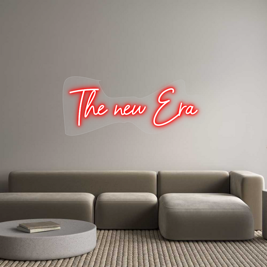 Scritta neon personalizzata The new Era