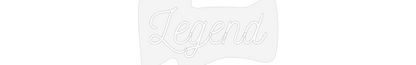 Scritta neon personalizzata Legend