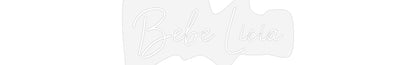 Scritta neon personalizzata Bebe Licia