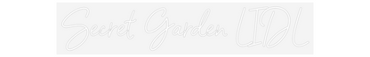 Scritta neon personalizzata Secret Garden...