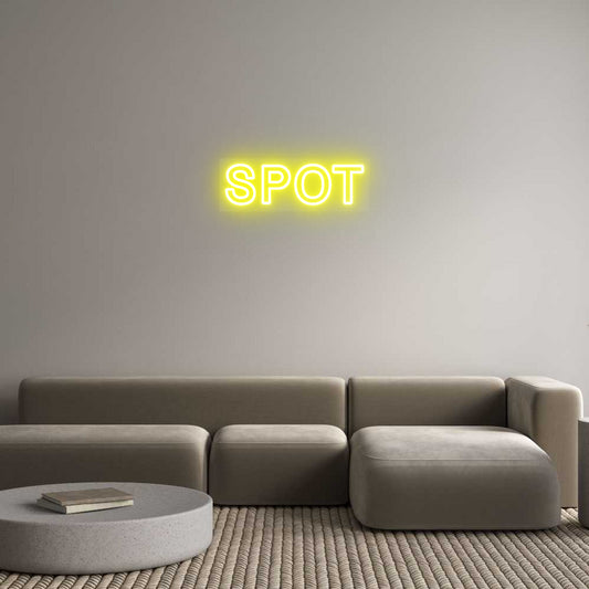 Scritta neon personalizzata SPOT