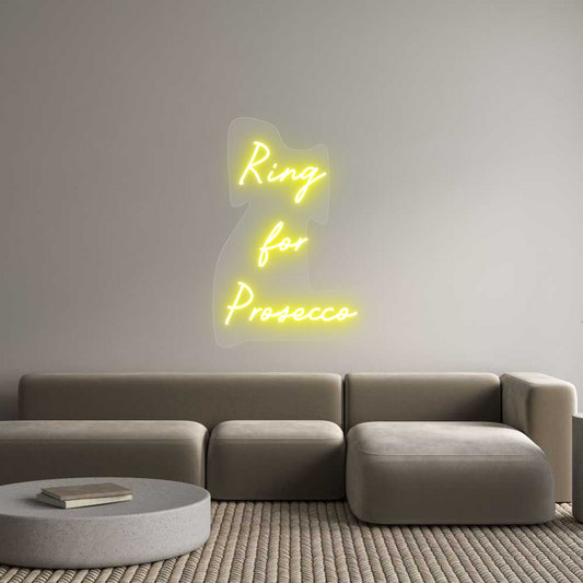 Scritta neon personalizzata Ring 
for 
...