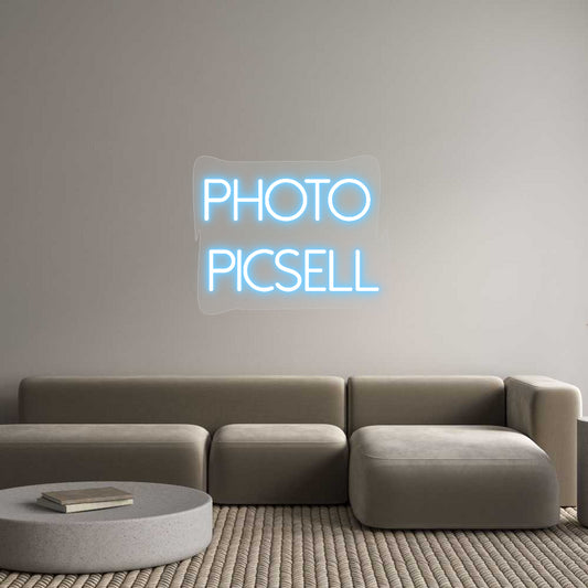 Scritta neon personalizzata Photo 
Picsell
