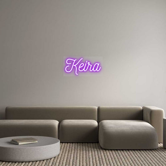 Scritta neon personalizzata Keira