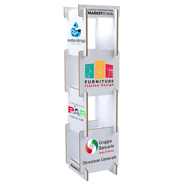 Totem Pubblicitario in cartone Alveolare stampa 4 lati