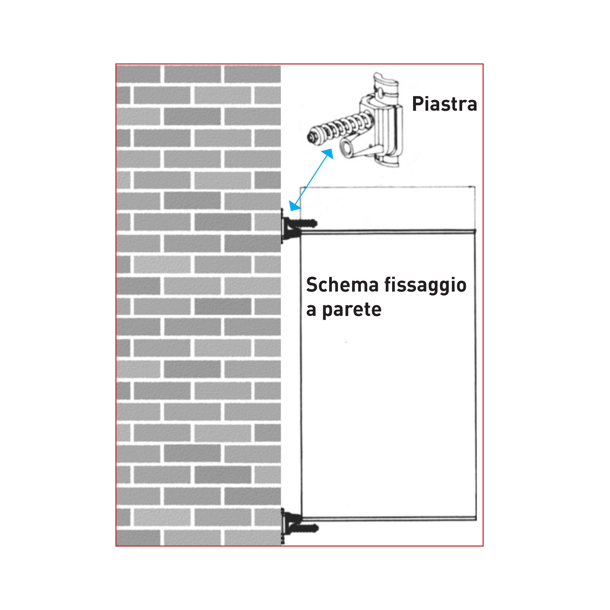 Porta Stendardo su palo o a muro