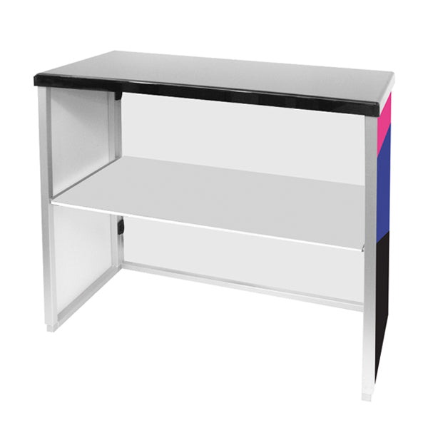 Desk promozionale in alluminio e perspex