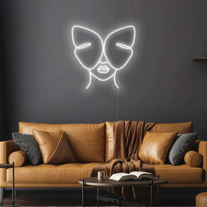 Donna farfalla silhouette - Neon led
