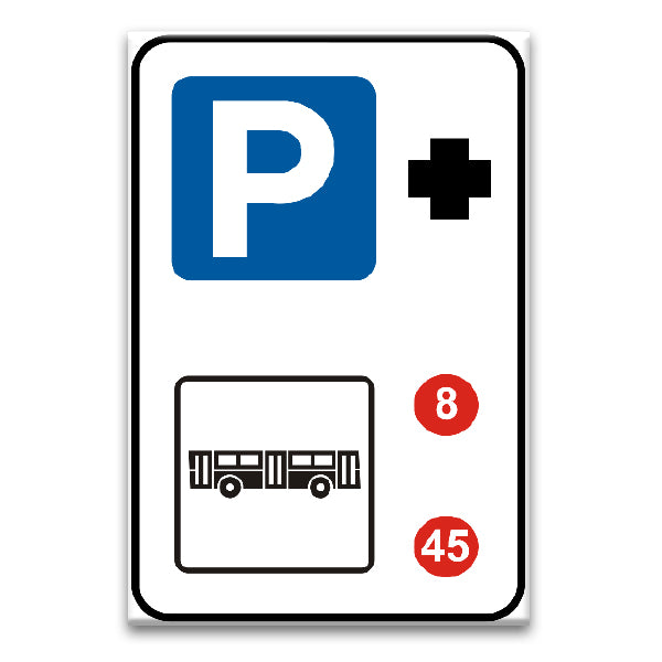 Segnale-stradale-Cartello Lamiera-Segnale pubblicitario - Rettangolare
