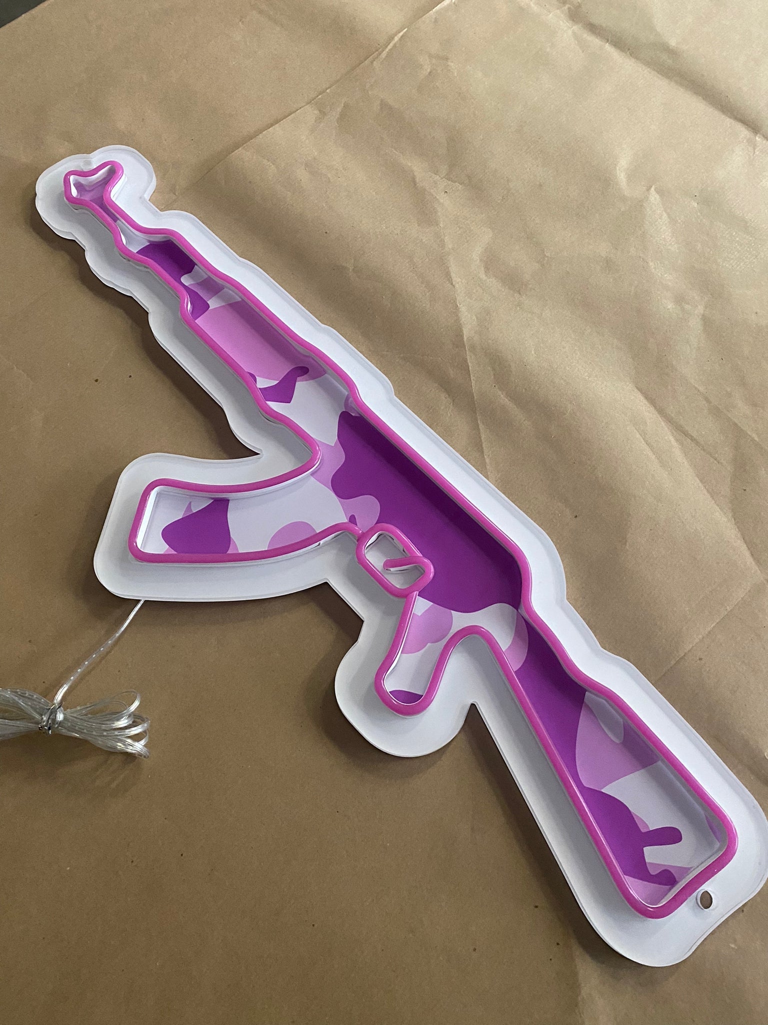 Ak 47 Gaming neon led spento