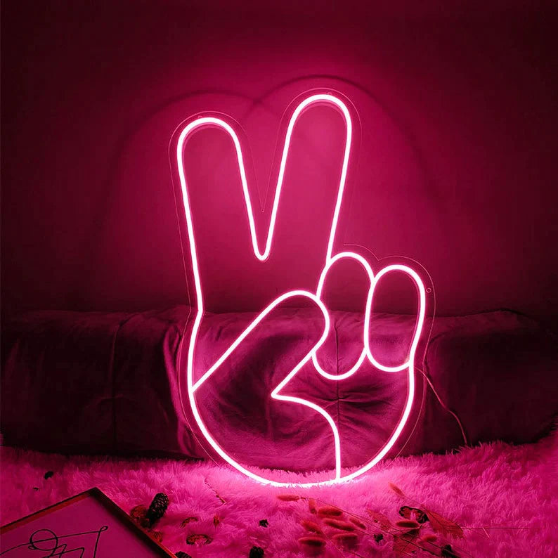 Simbolo della Pace - Neon led-neon flex-plexiglass