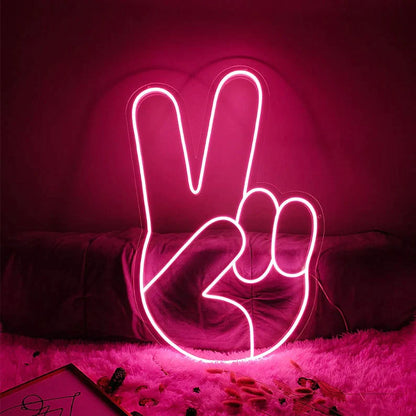 Simbolo della Pace - Neon led-neon flex-plexiglass