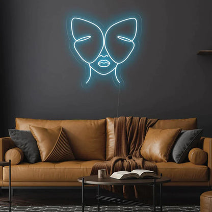 Donna farfalla silhouette - Neon led