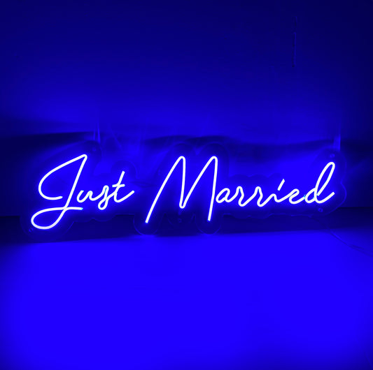 Scritta neon led - Just married