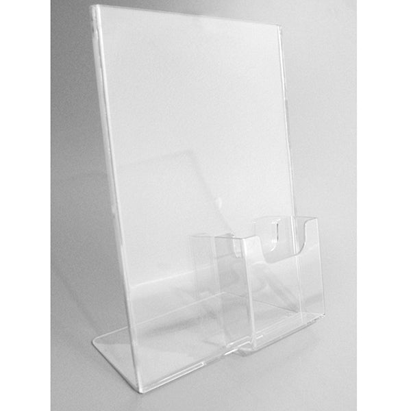Porta avvisi Espositore da tavolo in plexiglass A4 Verticale