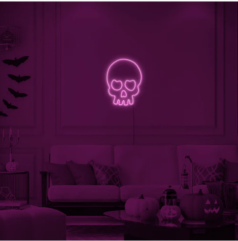 Teschio - Halloween neon led